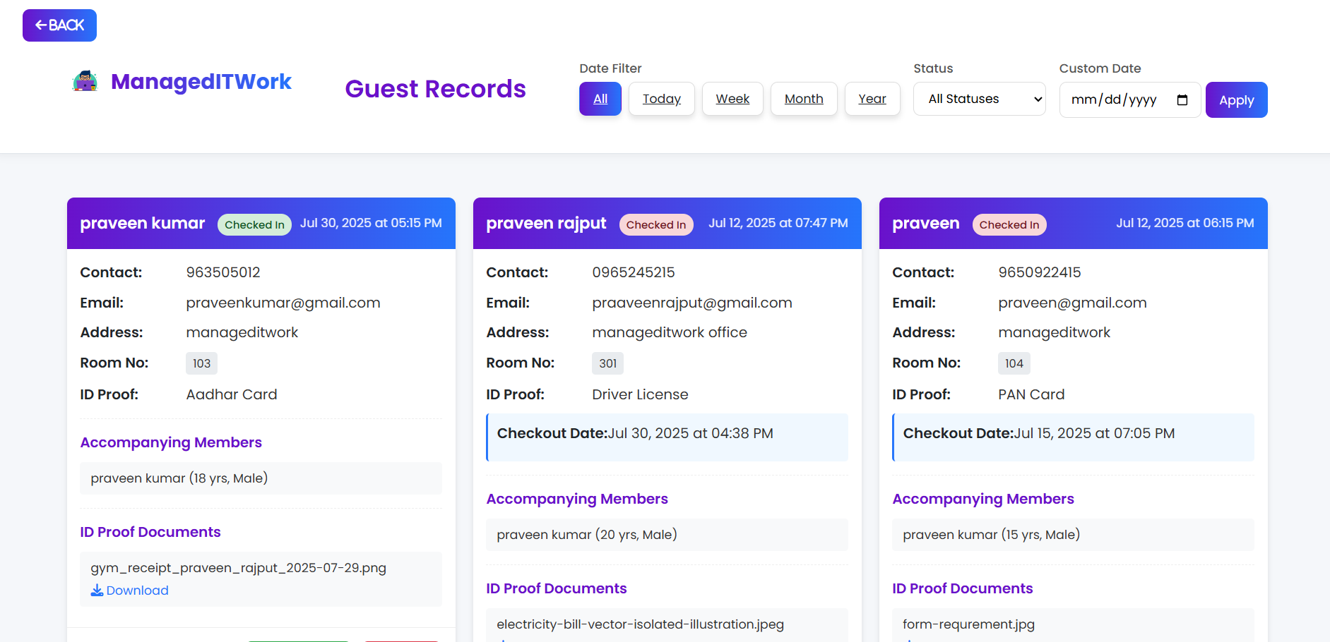Guest Management System