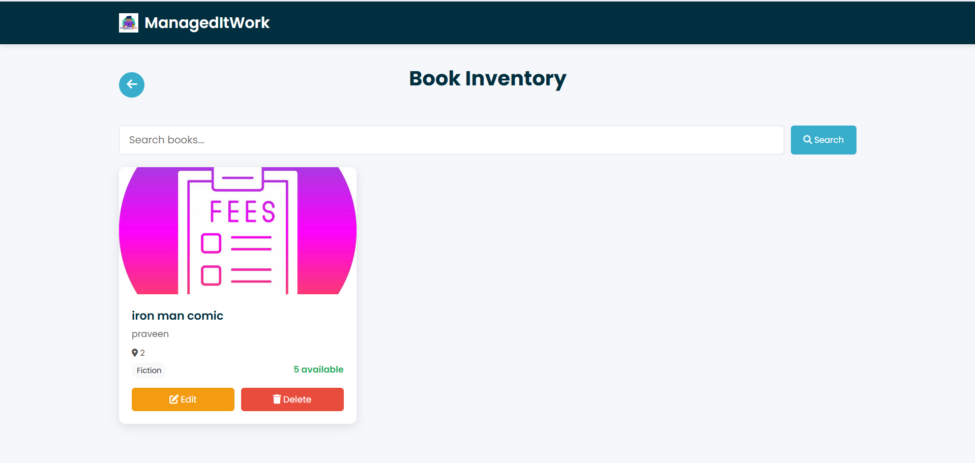 Book Inventory System