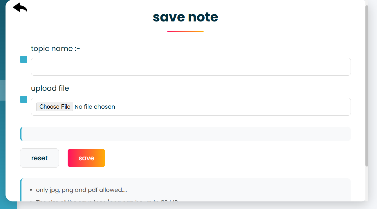 Note Management System