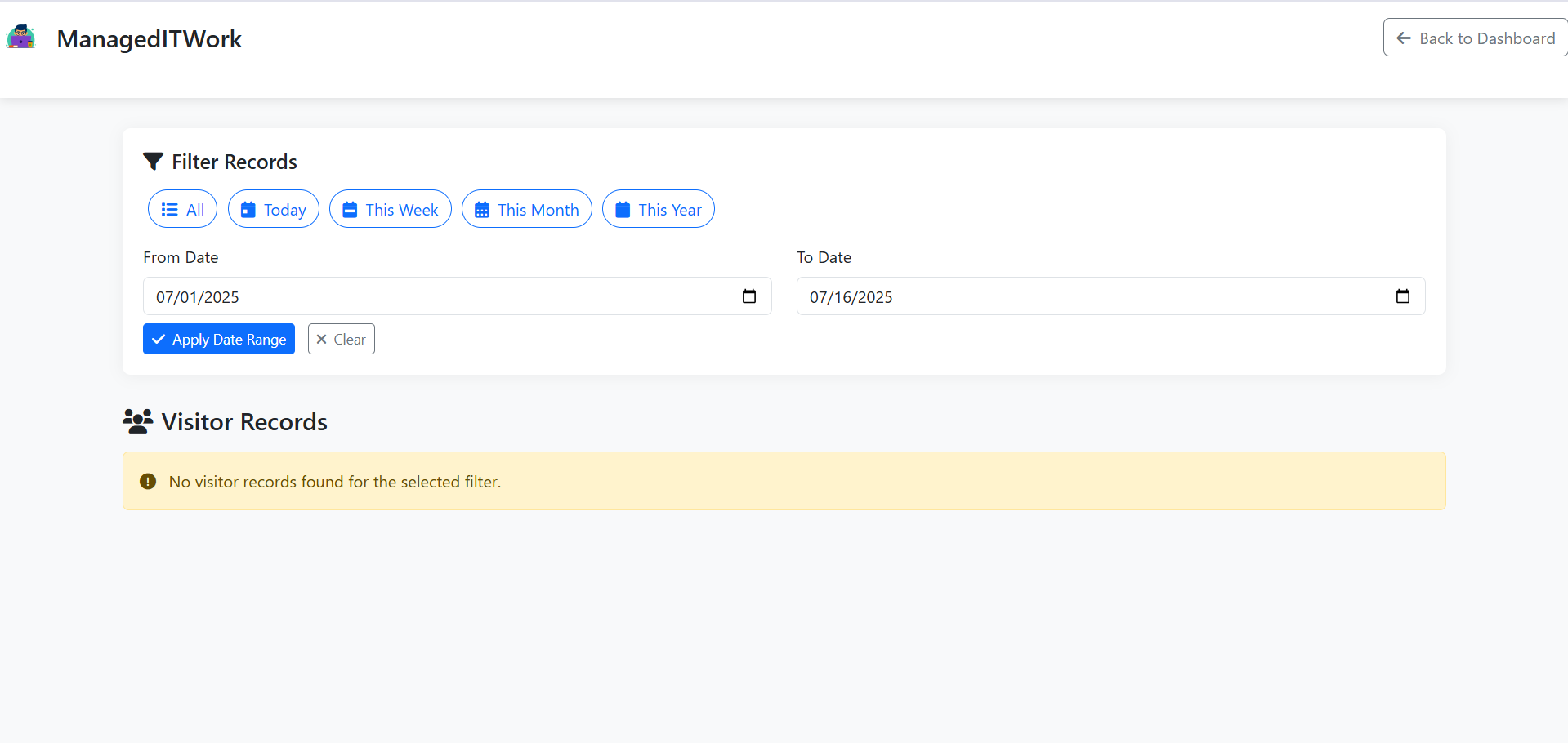 Student visit Tracking